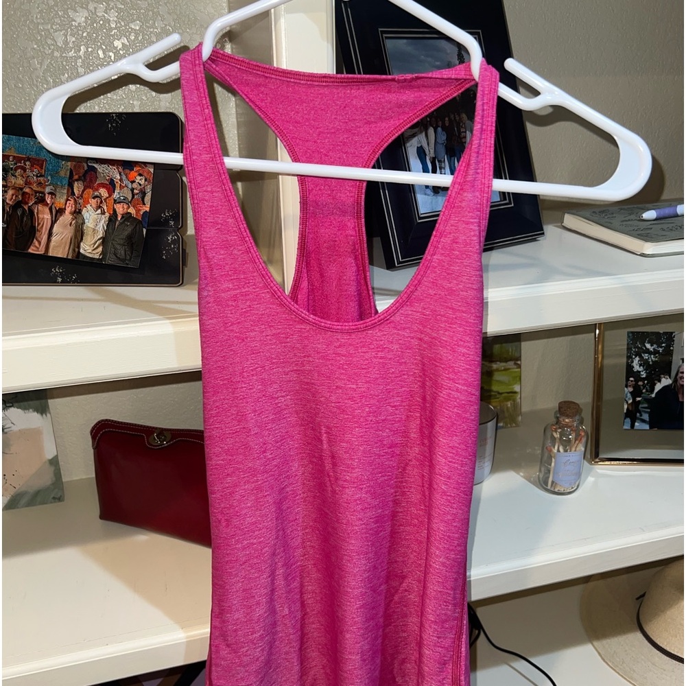 Lululemon Hot Pink Tight-fitted tank